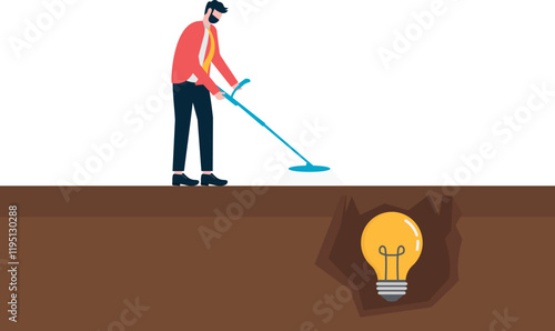 Social media illustration, business concept, web design

