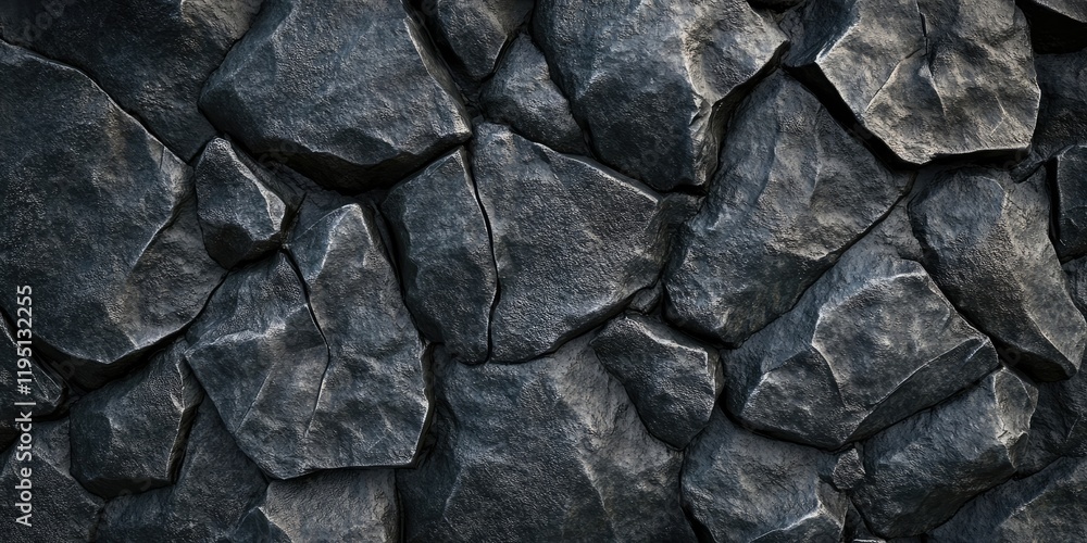 Dark textured stone surface with irregularly shaped dark gray rocks arranged closely, showcasing natural crevices and a rugged appearance. Dark textured stone surface with irregularly shaped dark gray rocks arranged closely, showcasing natural crevices and a rugged appearance.