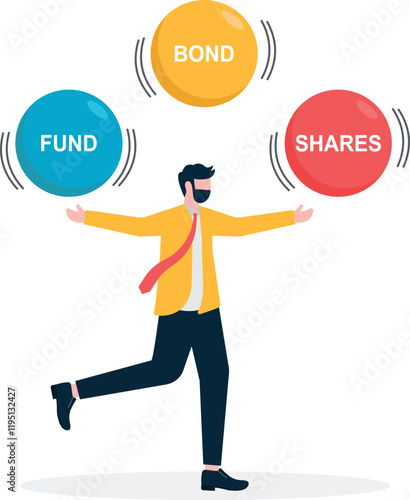 Social media illustration, business concept, web design

