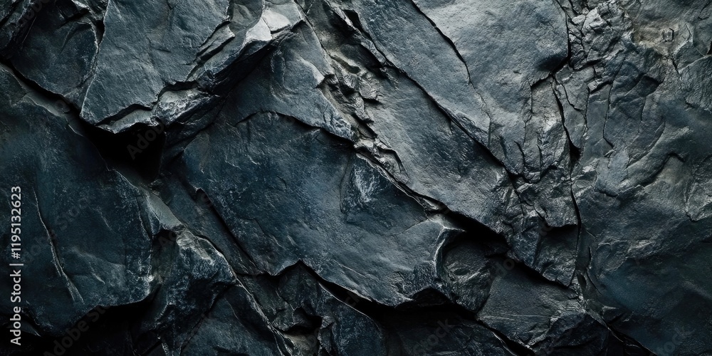 Textured dark stone surface with deep slate gray tones, uneven layers, and natural patterns creating a rugged abstract background design. Textured dark stone surface with deep slate gray tones, uneven layers, and natural patterns creating a rugged abstract background design.