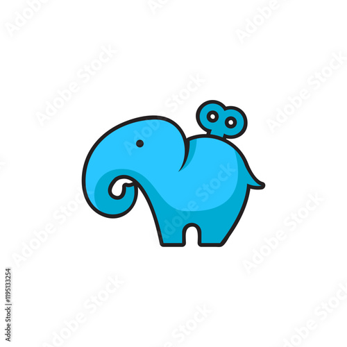 cartoon style elephant