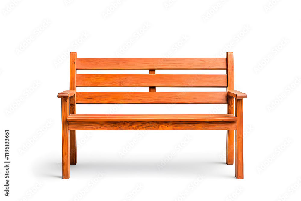 Wooden bench, isolated on white background. Wooden bench, isolated on white background.