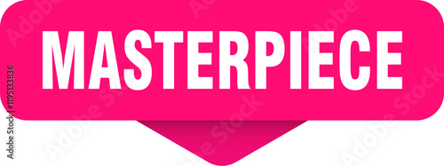 masterpiece sticker. masterpiece sign on transparent background