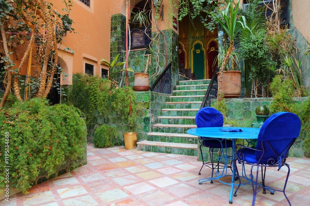 Obraz premium Riad courtyard in Morocco