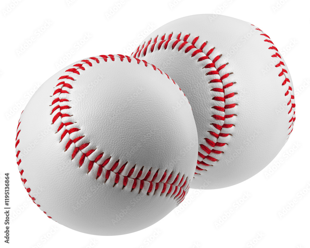 Baseball ball isolated on white background, full depth of field Baseball ball isolated on white background, full depth of field