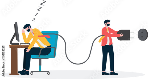 Social media illustration, business concept, web design


