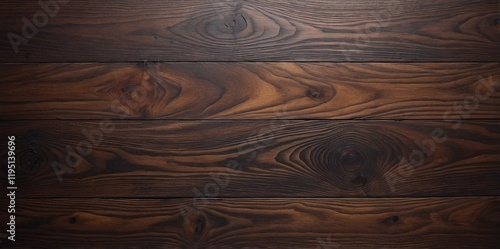 Rustic dark wood texture background with natural grain patterns. Elegant dark wooden surface. High quality dark timber plank texture. Perfect for natural or organic themes photo