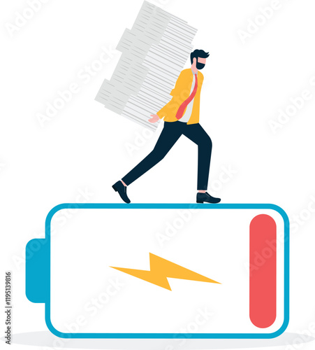 Social media illustration, business concept, web design

