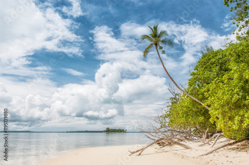 Paradise beach on Lissenung island in Papua New Guinea