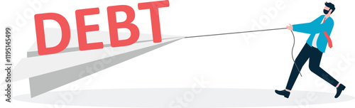 Social media illustration, business concept, web design

