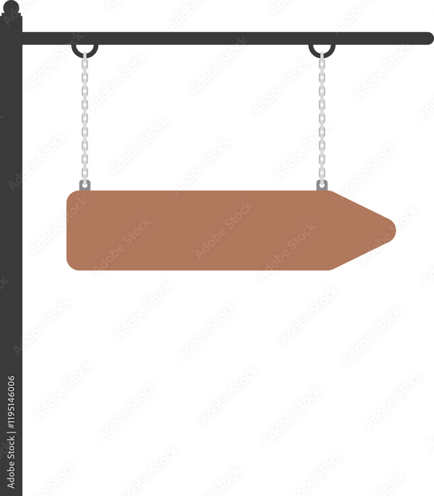 Illustration of a hanging sign board with blank copy space. Empty sign board for your design. Illustration of a hanging sign board with blank copy space. Empty sign board for your design.