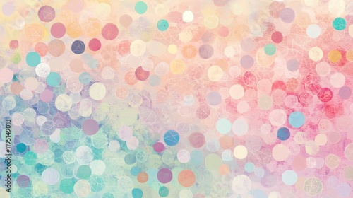 Wallpaper Mural Pastel bokeh background with soft, colorful dots. Torontodigital.ca