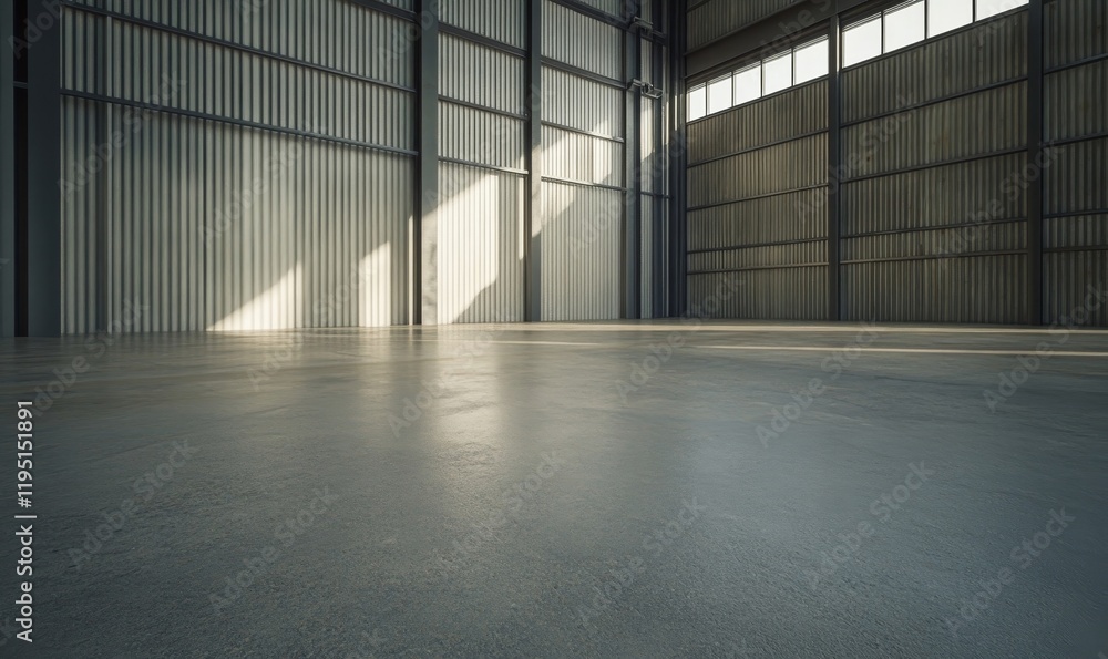 oncrete floor inside industrial building. Use as large factory, warehouse, storehouse, hangar or plant. Modern oncrete floor inside industrial building. Use as large factory, warehouse, storehouse, hangar or plant. Modern