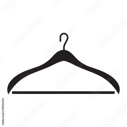 hanger silhouette vector icon illustration