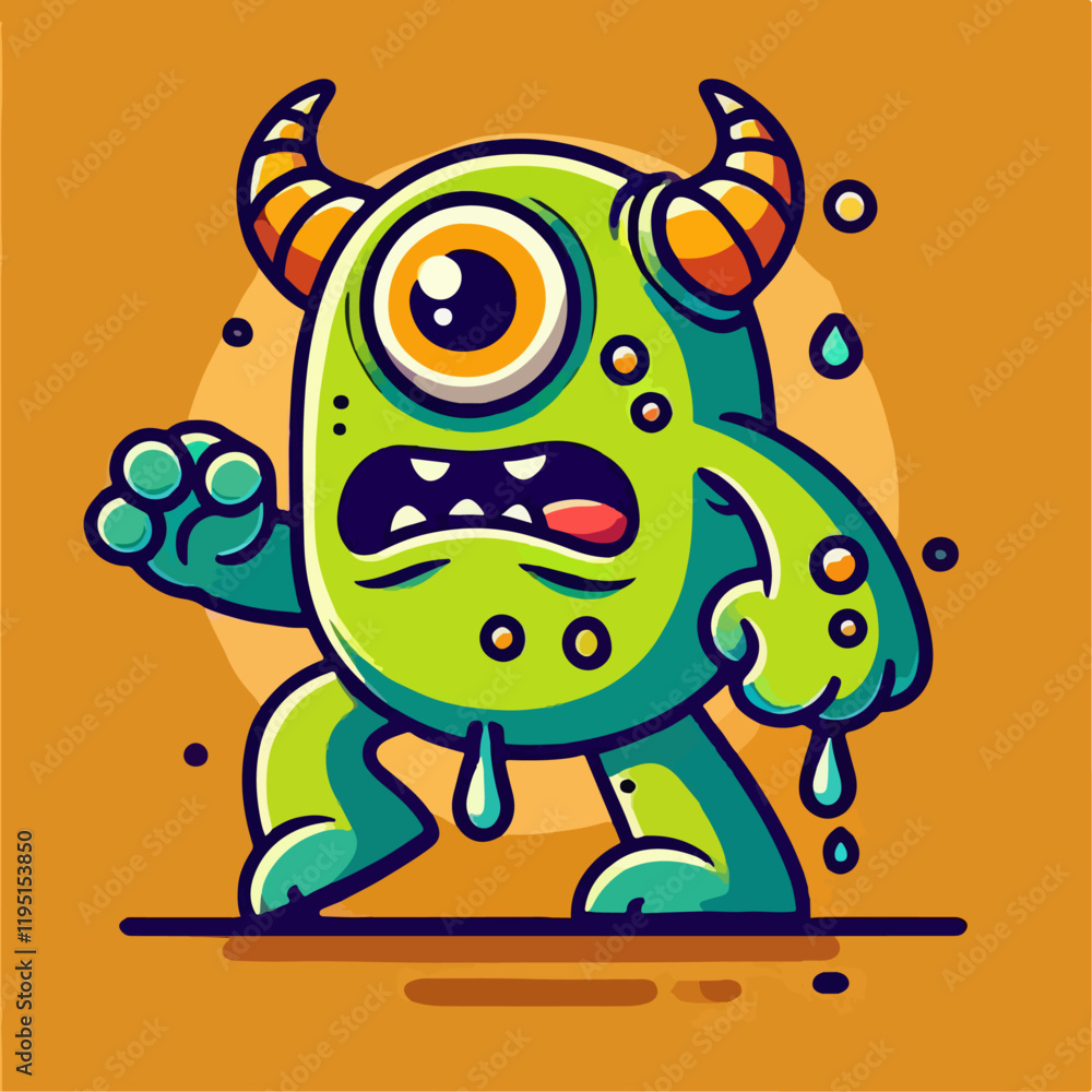 Obraz premium cartoon monster