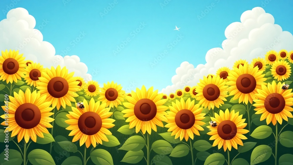 Close-up of a Sunflower in Full Bloom with Detailed Petals and Seeds Close-up of a Sunflower in Full Bloom with Detailed Petals and Seeds