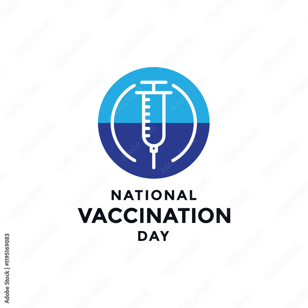 National vaccination day modern logo design graphic vector National vaccination day modern logo design graphic vector