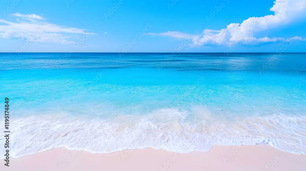 Ocean waves, ocean blue water landscape, aerial view Ocean waves, ocean blue water landscape, aerial view