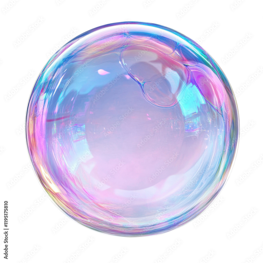 A Giant iridescent soap bubble floats in space, displaying vibrant pastel colors and subtle reflections A Giant iridescent soap bubble floats in space, displaying vibrant pastel colors and subtle reflections
