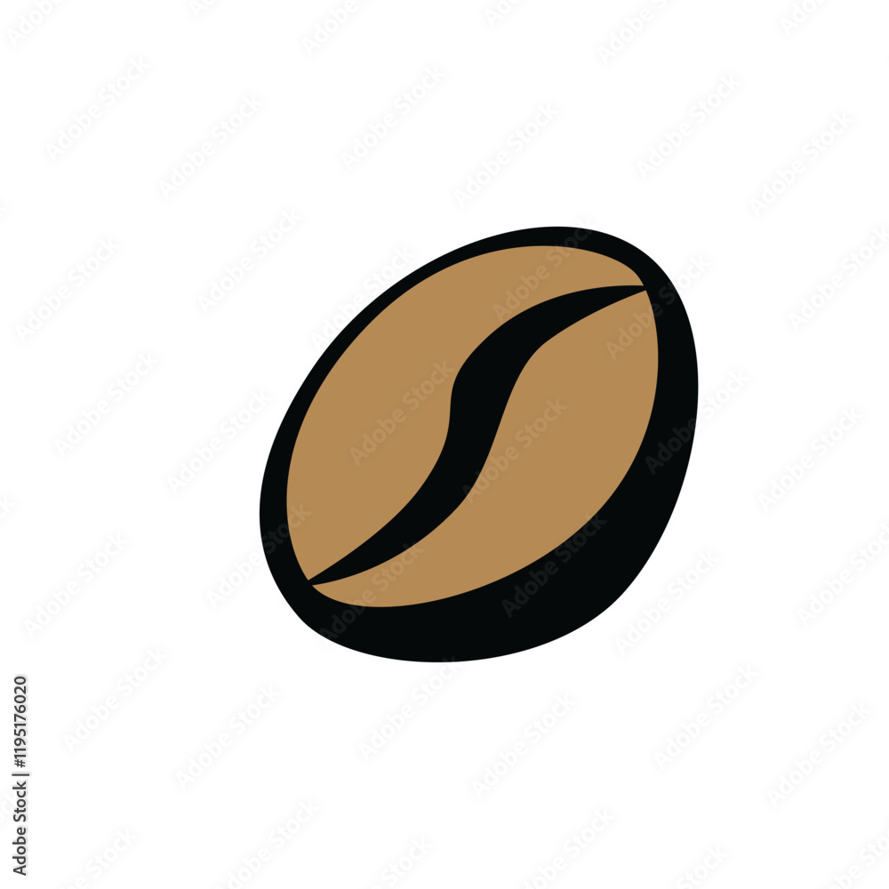 Coffee beans pile icon illustration isolated on white background. Coffee beans pile icon illustration isolated on white background.