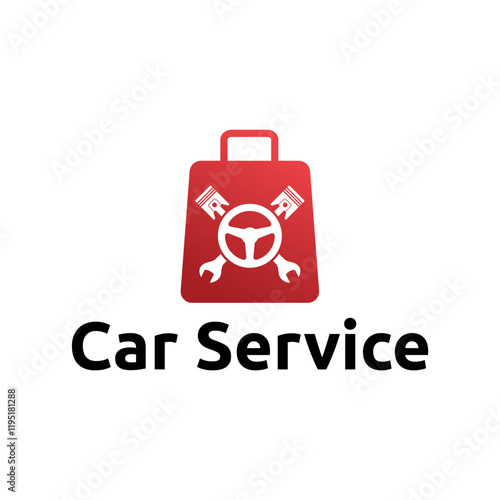 Auto parts logo design. Automotive parts, automobile repairing car, vector design and illustration