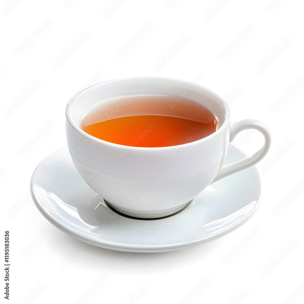 Cup of black tea isolated on white background Cup of black tea isolated on white background