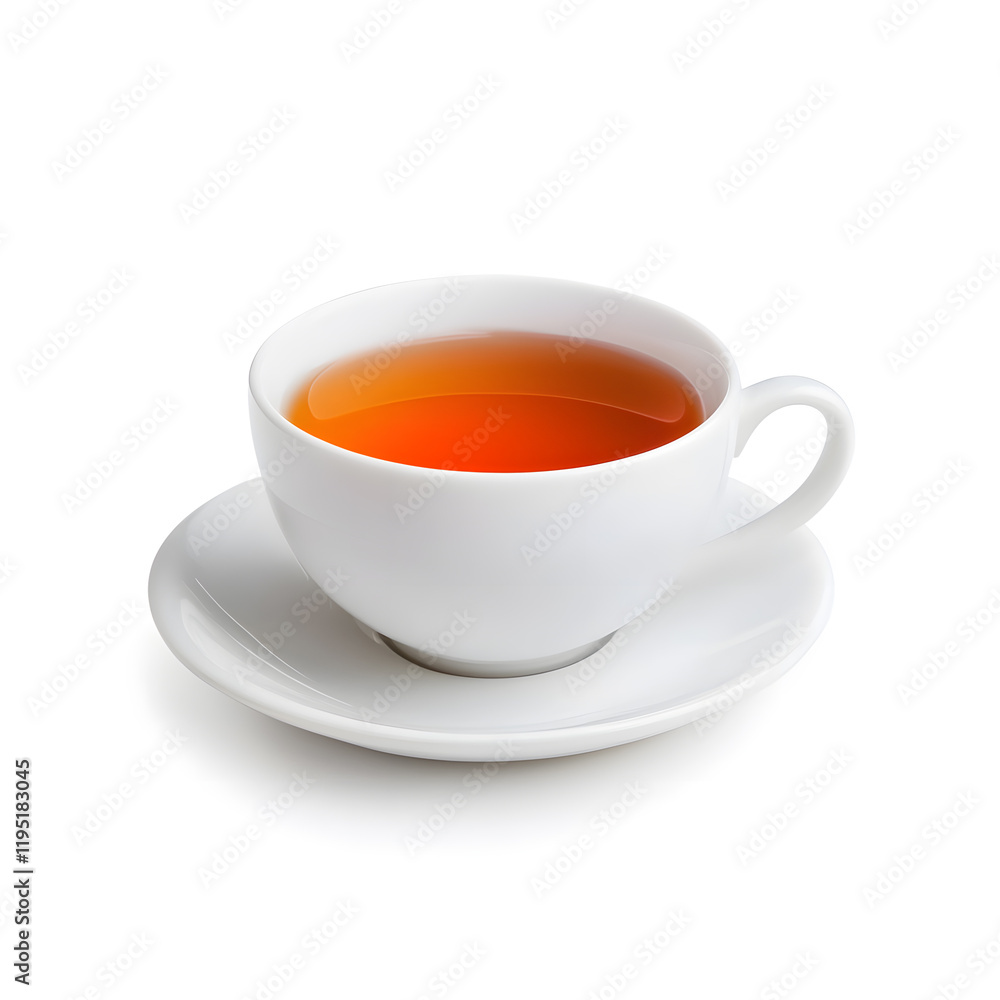 Cup of black tea isolated on white background Cup of black tea isolated on white background