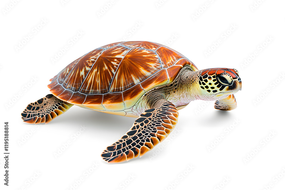 Obraz premium Turtle isolated on white background