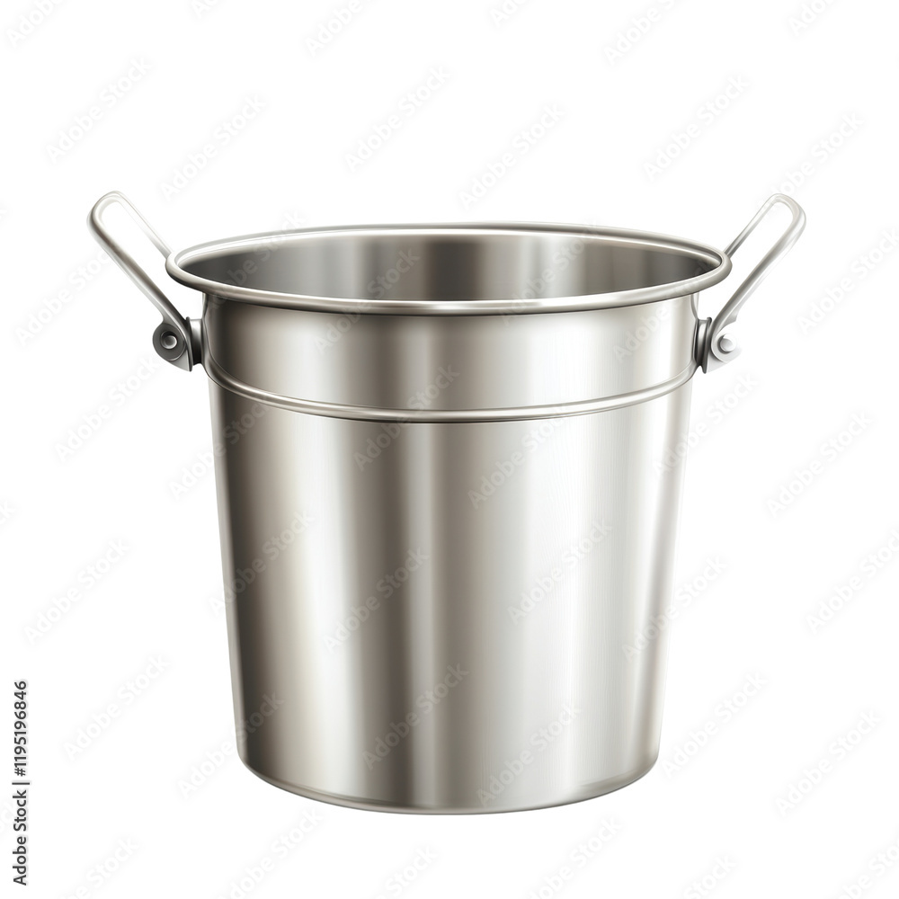 Sleek Stainless Steel Bucket for Versatile Use Sleek Stainless Steel Bucket for Versatile Use