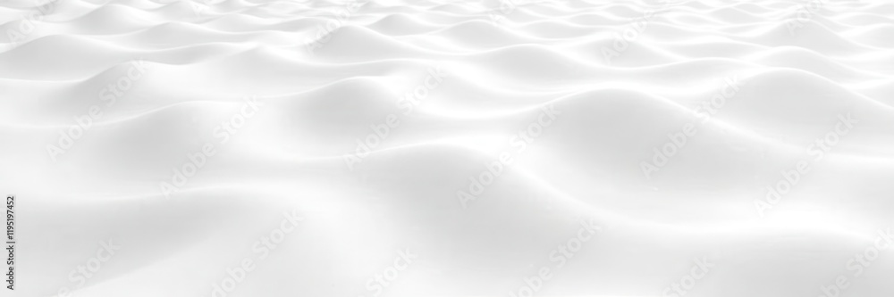 Fototapeta premium Abstract white wave texture, seamless pattern , organic, digital