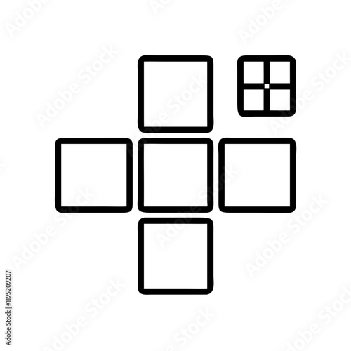 scrabble tiles icon, scrabble tiles line art - simple line art of scrabble tiles, perfect for scrabble tiles logos and icons and themed design 