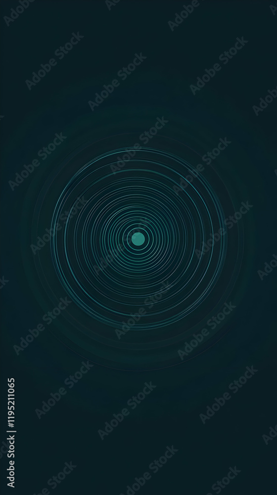 Teal Abstract Background: Concentric Circles Teal Abstract Background: Concentric Circles