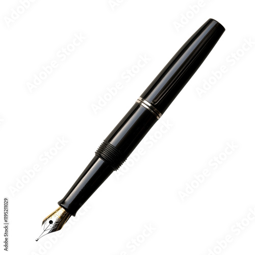 Wallpaper Mural Elegant Black Fountain Pen Design for Writers on white background Torontodigital.ca