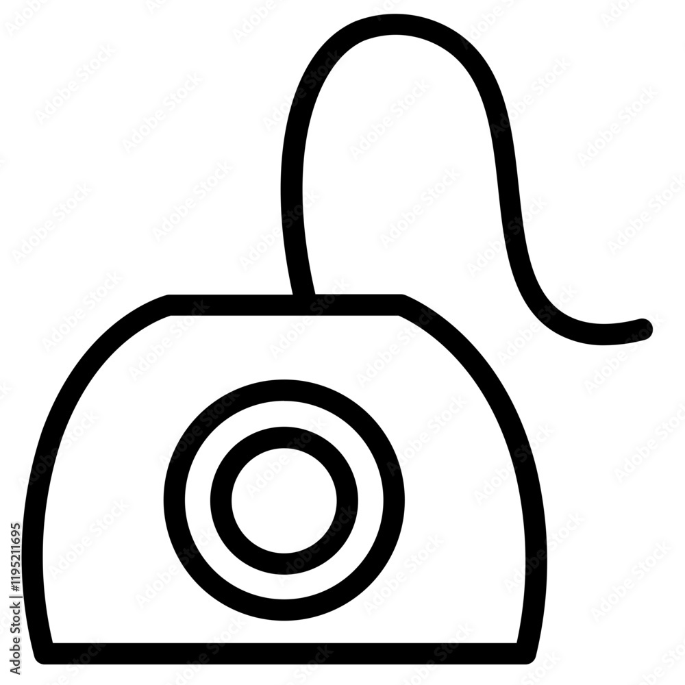Floss Hygiene Teeth Line Icon Floss Hygiene Teeth Line Icon