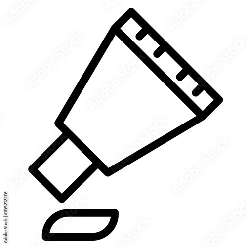 Medicine Oral Paste Line Icon