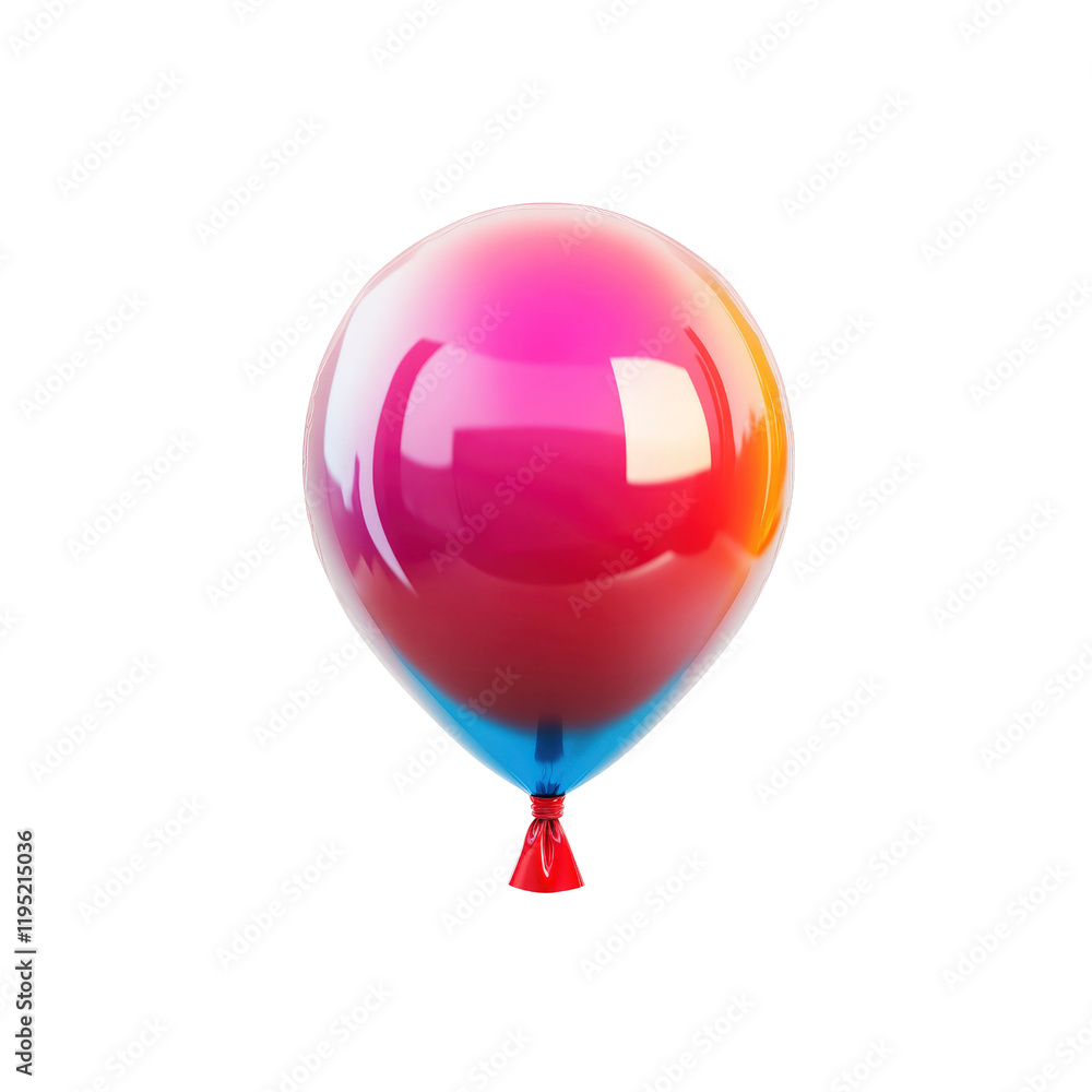 Vibrant Pink and Blue Glossy Balloon 3D Render Vibrant Pink and Blue Glossy Balloon 3D Render