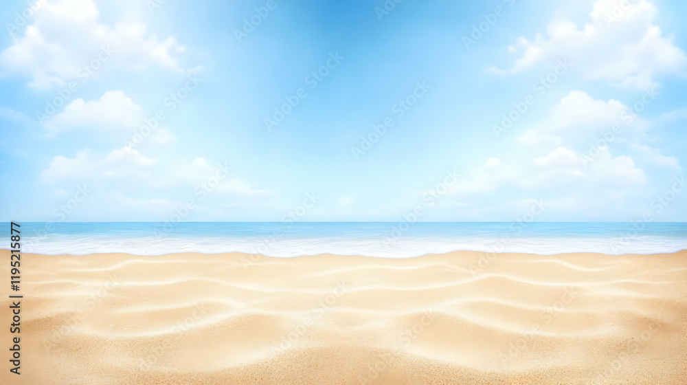 Summer Beach Background Illustration Summer Beach Background Illustration
