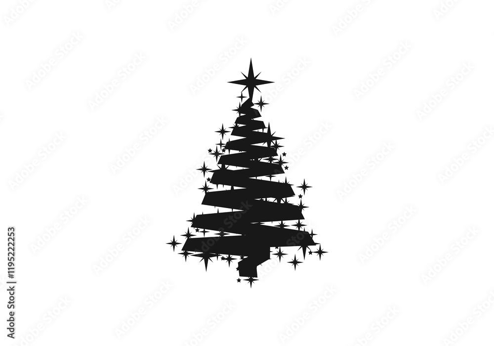 Christmas Tree png template logo icon vector illustration Christmas Tree png template logo icon vector illustration