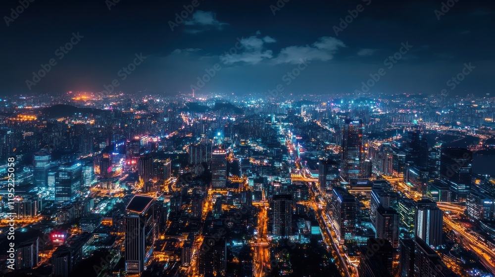 Night Lights of Chongqing: An Aerial View of a Vibrant Metropolis Night Lights of Chongqing: An Aerial View of a Vibrant Metropolis