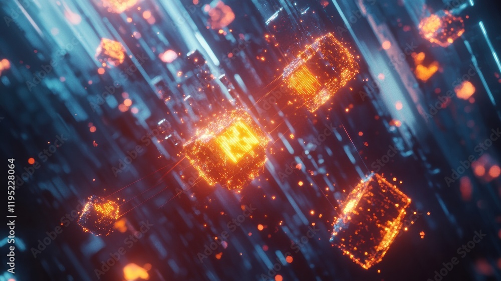 Fototapeta premium Visualization of antibodies engaging and neutralizing pathogens in a dynamic biological process. Generative AI