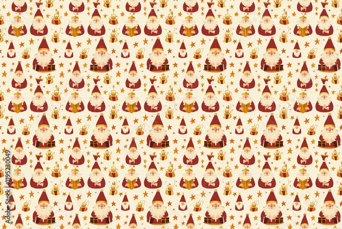 sinterklaas seamless texture pattern. background for cloth