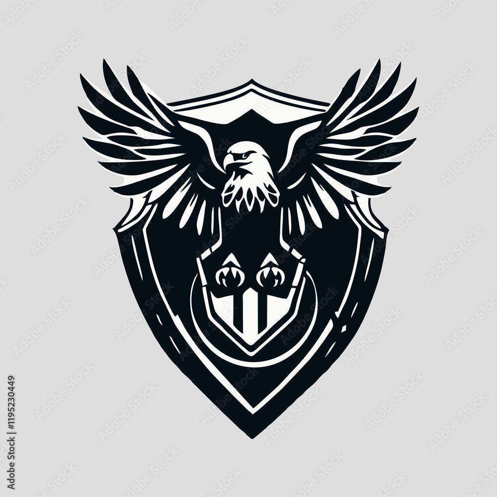 Fototapeta premium coat of arms with wings