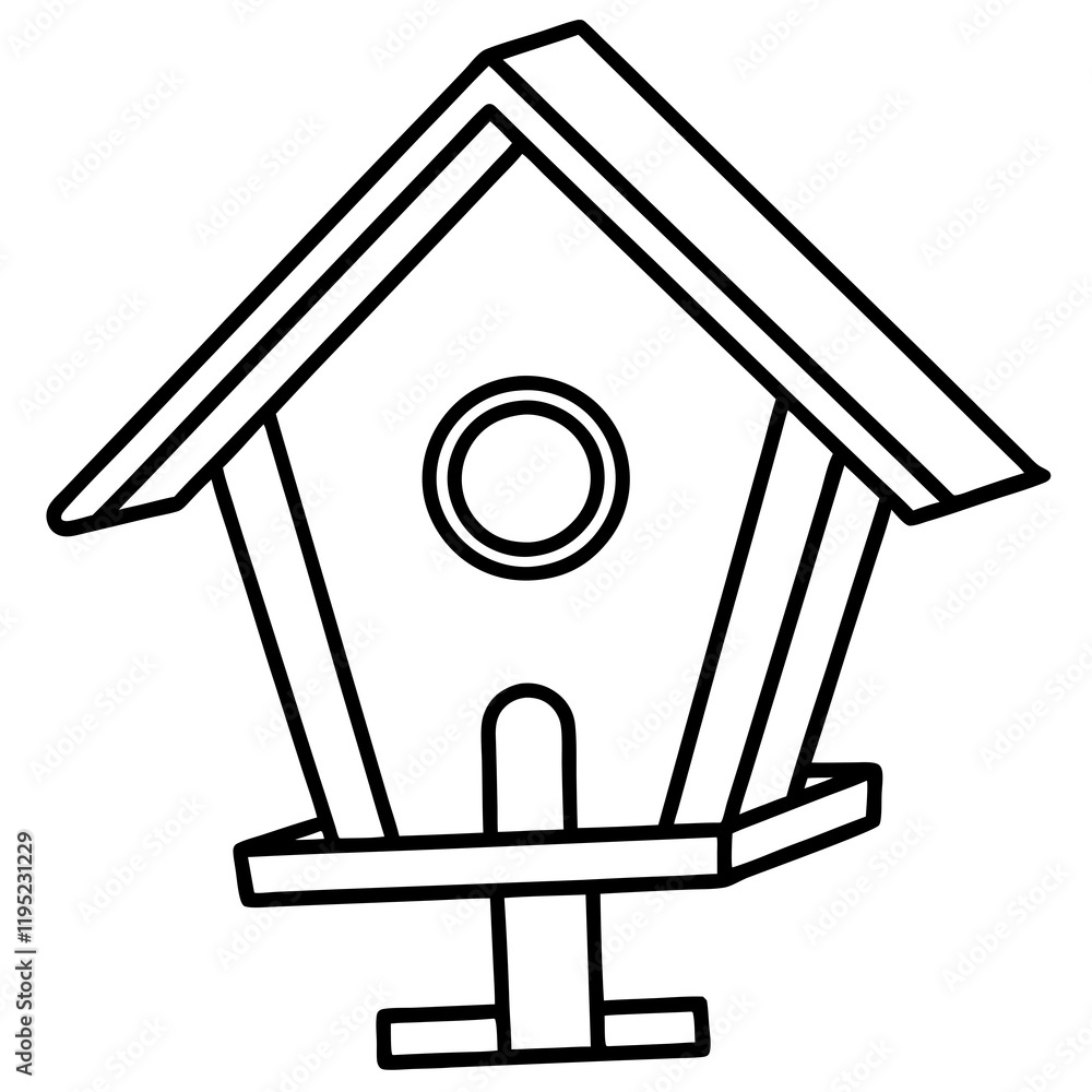 Modern Line Art Birdhouse Collection Modern Line Art Birdhouse Collection