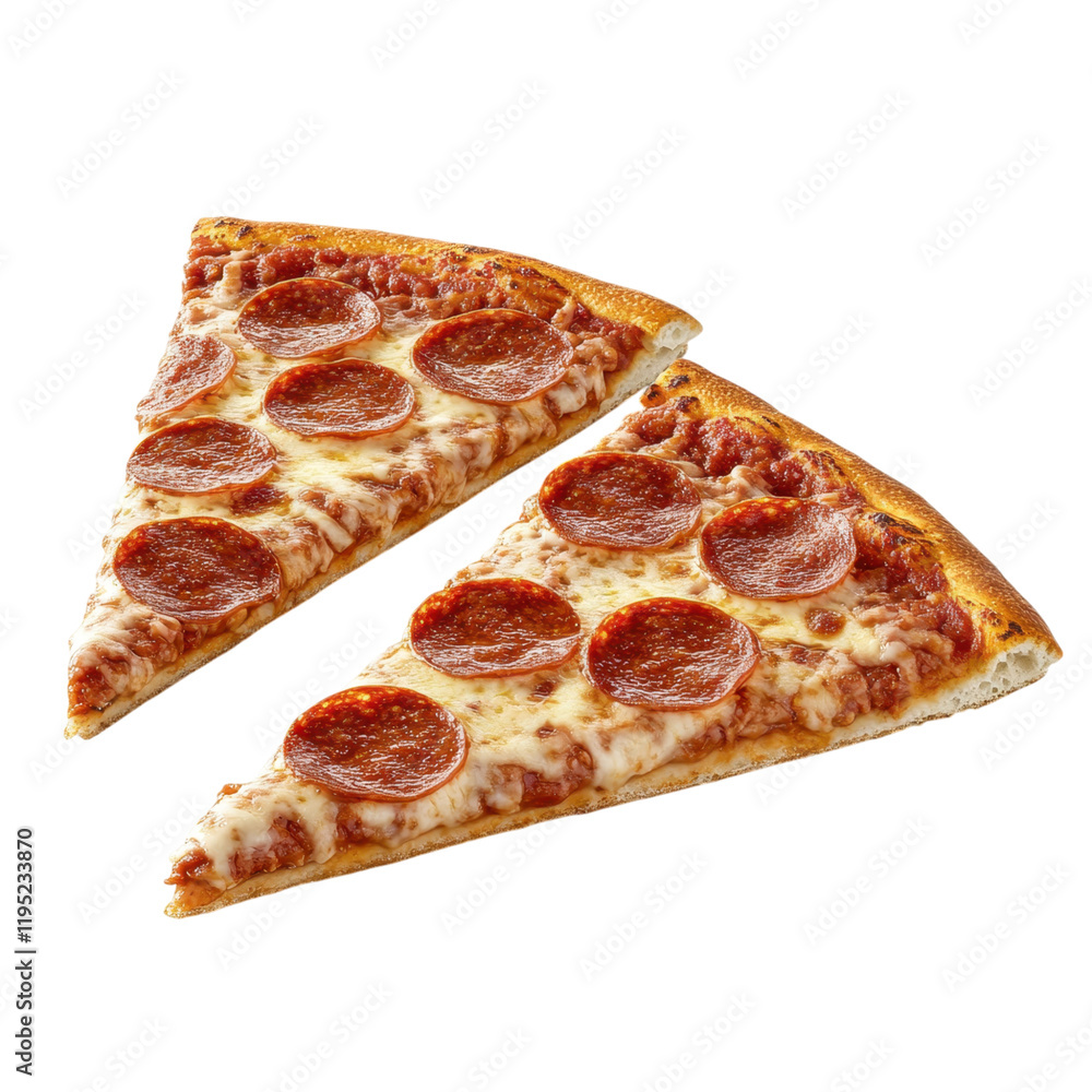 Delicious Pepperoni Pizza Slices A Close Up Shot of Two Savory Pepperoni Pizza Slices Delicious Pepperoni Pizza Slices A Close Up Shot of Two Savory Pepperoni Pizza Slices