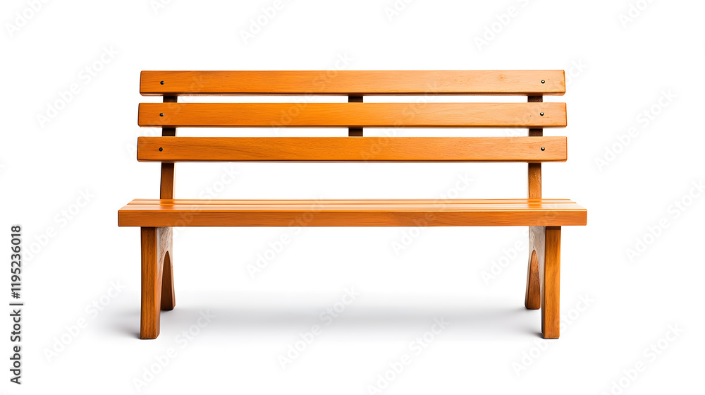 Wooden bench, isolated on white background. Wooden bench, isolated on white background.