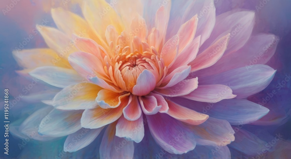 Fototapeta premium primer plano flores colores vibrantes