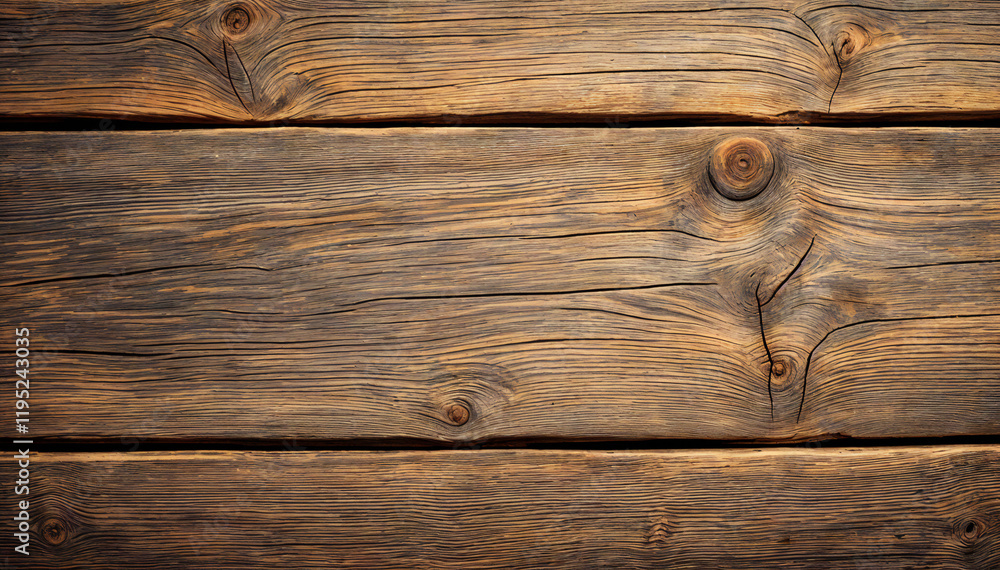 Fototapeta premium Dark brown rustic wooden planks texture background.