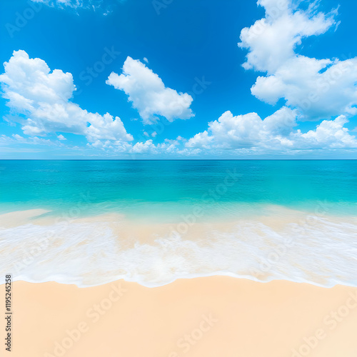 Wallpaper Mural Beach Background Image: Tranquil Ocean Waves Torontodigital.ca