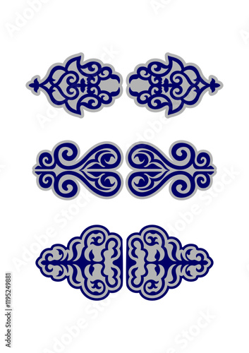 Vintage kapsyrma, oriental ornaments, vector
