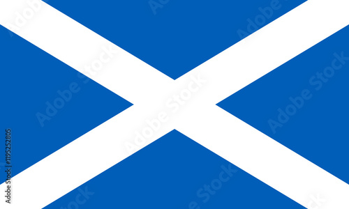 Scotland flag. National flag of Scotland